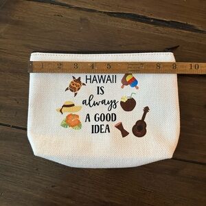 Hawaii Themed Canvas Pouch